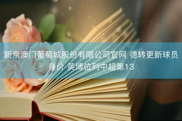 新京澳门葡萄城股份有限公司官网 德转更新球员身价 英博位列中超第13