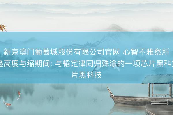 新京澳门葡萄城股份有限公司官网 心智不雅察所|叠高度与缩期间: 与韬定律同归殊涂的一项芯片黑科技